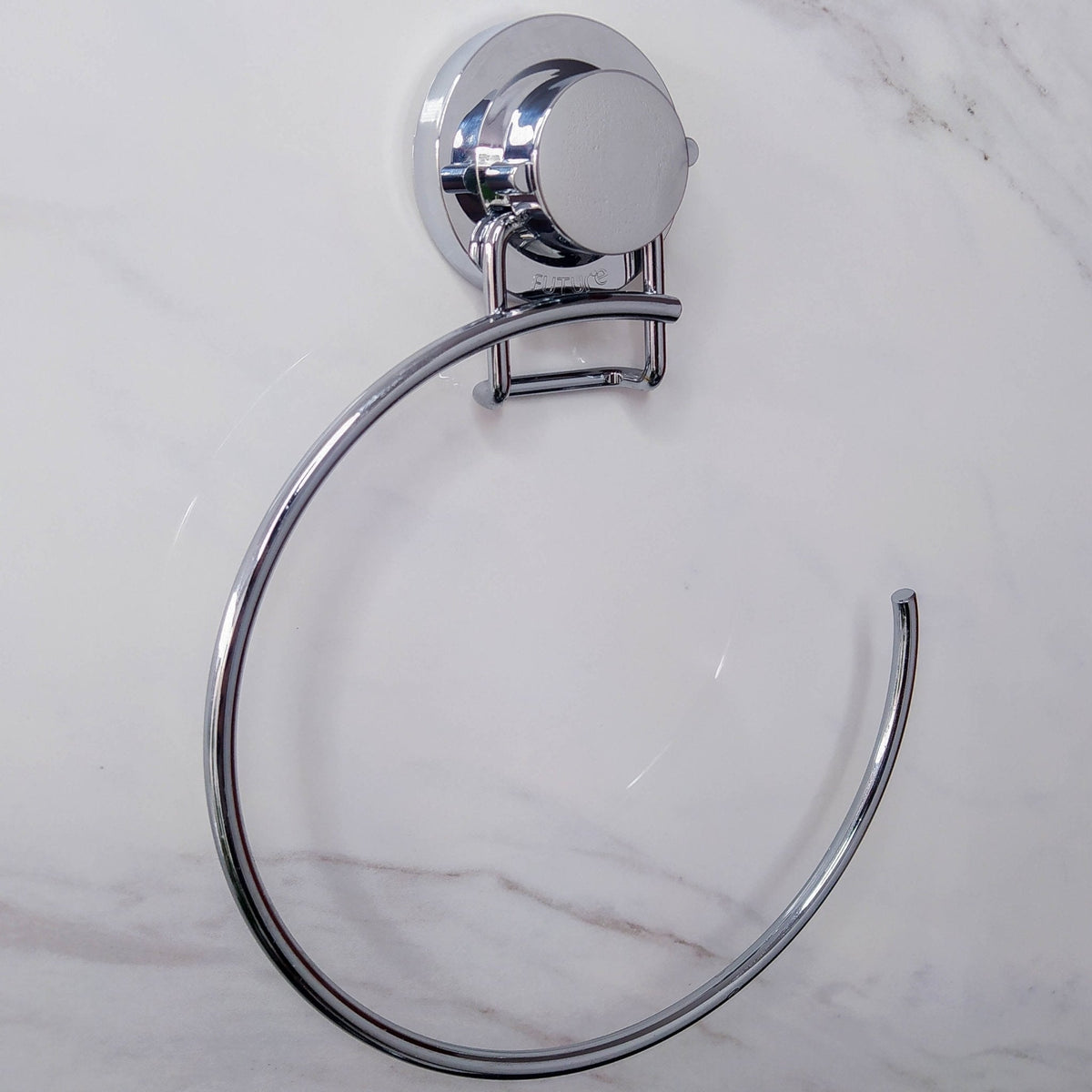 Toalheiro Argola 18cm Cromado Com Ventosa