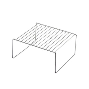 Suporte Organizador Quadrado De Apoiar Prateleira Armário Cromado