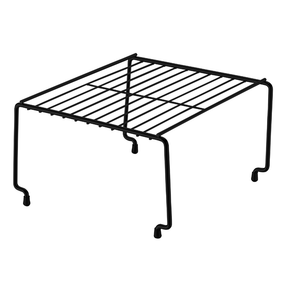 Organizador Retangular Componível  Preto Fosco Linha Black - 24 Cm