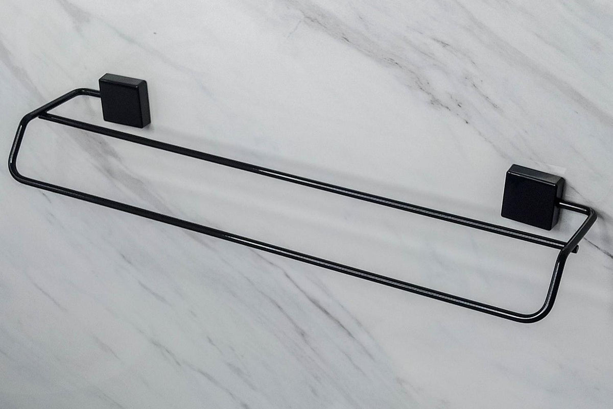 Toalheiro Duplo 45Cm Preto