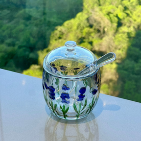 Kit Açucareiro + Meleira Lavanda 2 Peças