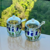 Kit Açucareiro + Meleira Lavanda 2 Peças