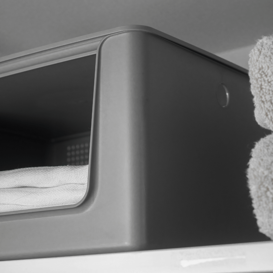 Cesto com Abertura Frontal Flow Chumbo 16L