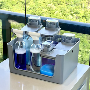 Cesto com Abertura Frontal Flow Chumbo 16L