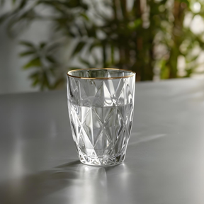 Kit 6 Copos Fio de Ouro Diamond 270ml