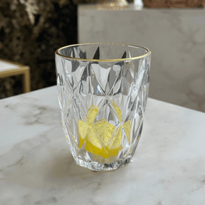 Kit 6 Copos Fio de Ouro Diamond 270ml