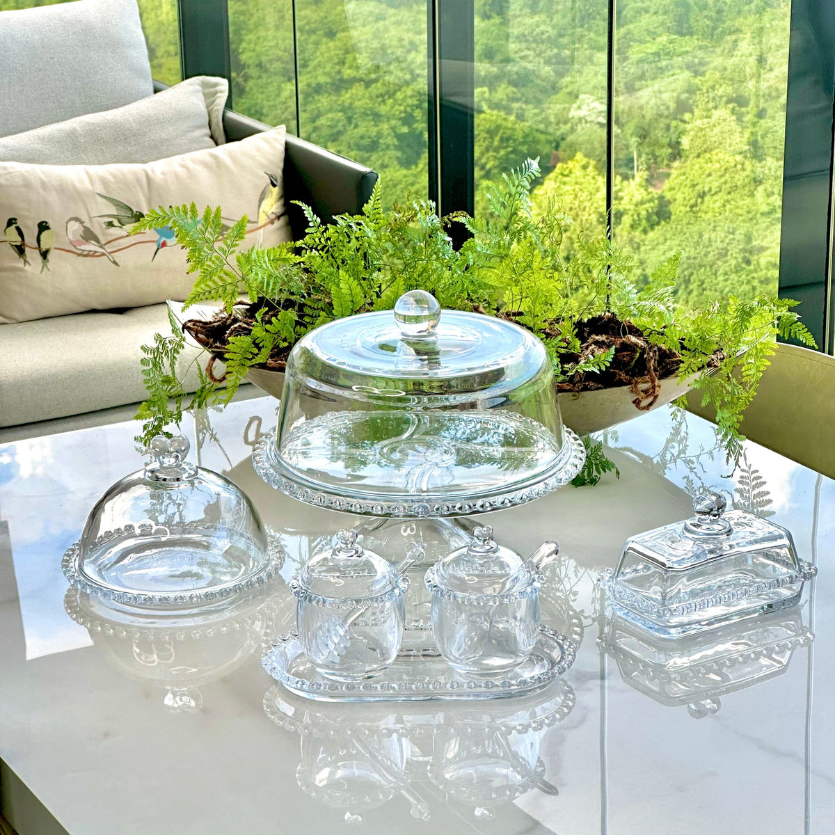 Kit Mesa Posta Coração 6 Peças