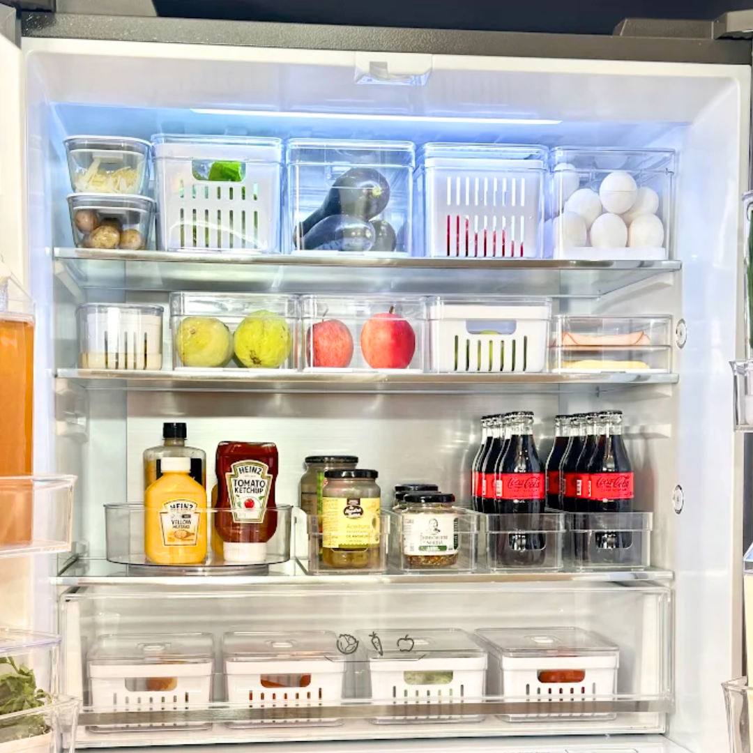 Kit Organizadores de Geladeira Completo 18 Peças