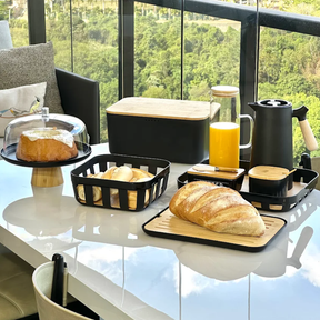 Kit Mesa Posta Lume Preto 6 Peças