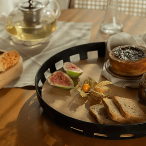 Kit Mesa Posta Lume Preto 6 Peças