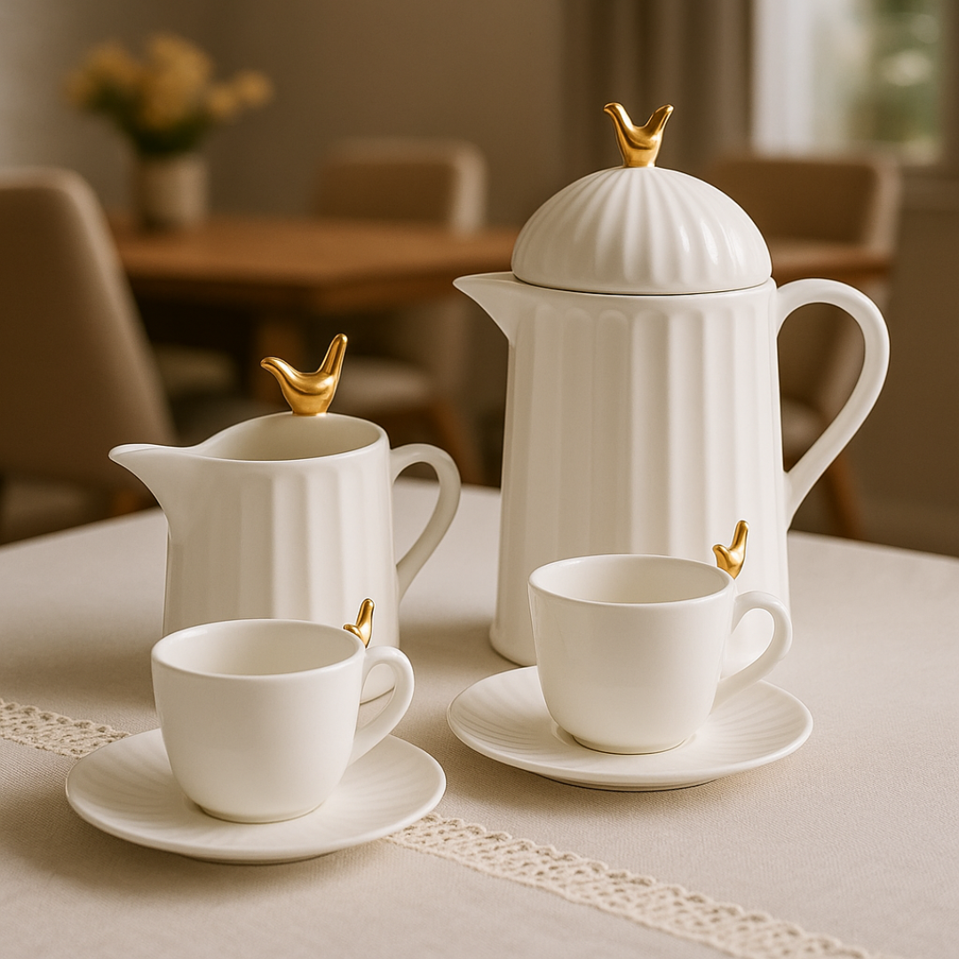 Kit para Mesa Posta Linha Colibri 4 Peças