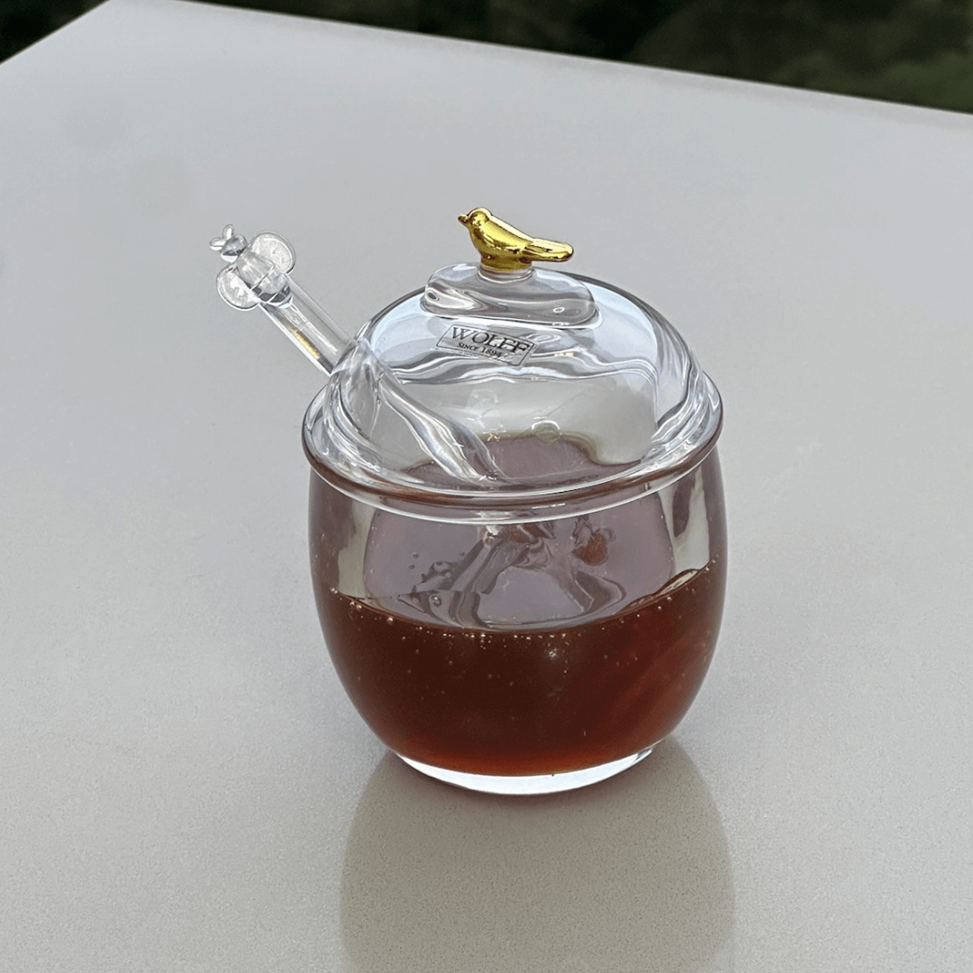 Meleira com Pegador e Tampa de Cristal Golden Bird 150ml