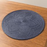 Jogo Americano Redondo Fiore Azul 38cm