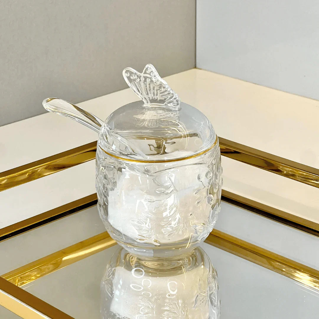 Kit para Mesa Posta New Butterfly Fio de Ouro 4 Peças