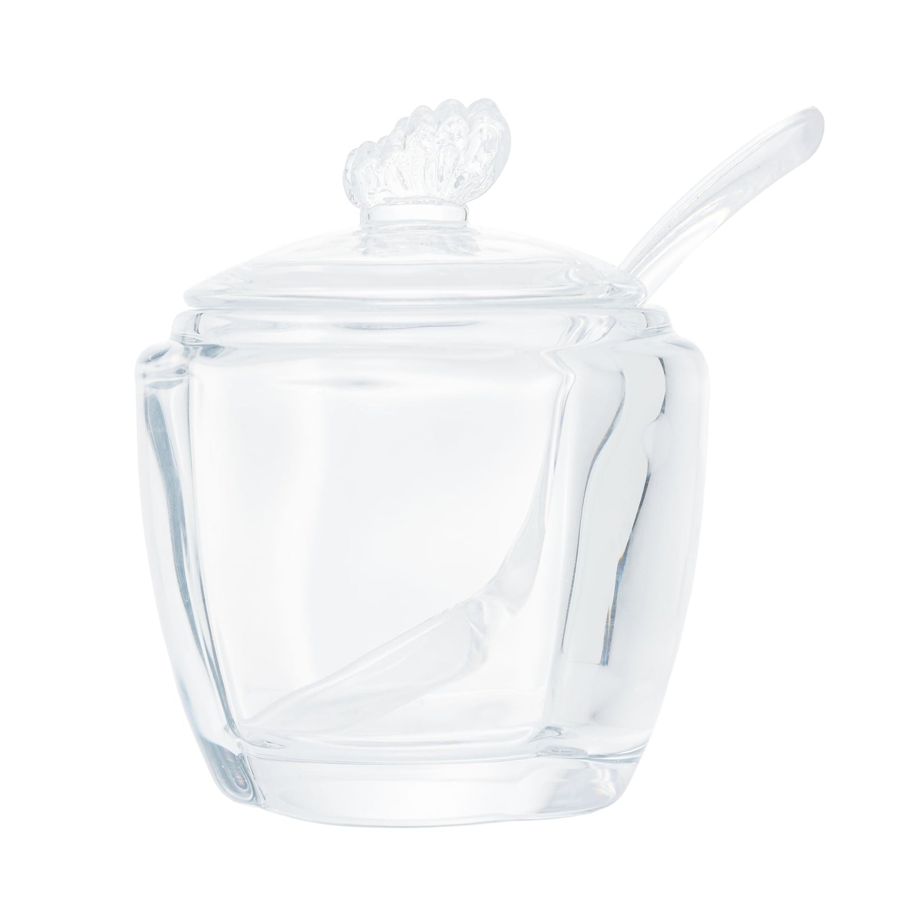 Açucareiro de Vidro com Colher Butterfly 11cm