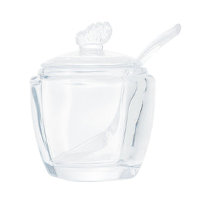 Açucareiro de Vidro com Colher Butterfly 11cm