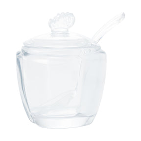 Açucareiro de Vidro com Colher Butterfly 11cm