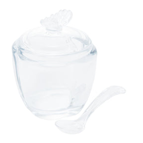 Açucareiro de Vidro com Colher Butterfly 11cm