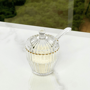 Açucareiro Imperatriz em Cristal Fio de Ouro 11cm