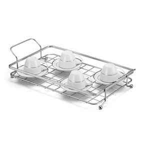 Bandeja 49x26x9,5 cm Cromado Fosco