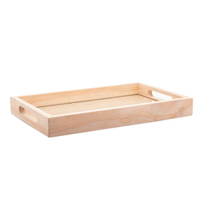 Bandeja de Madeira com Sisal Pinus 38cm