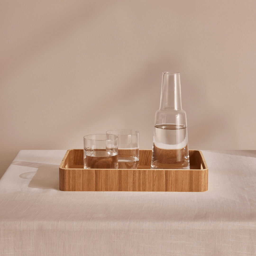 Bandeja Decorativa em Madeira 33cm