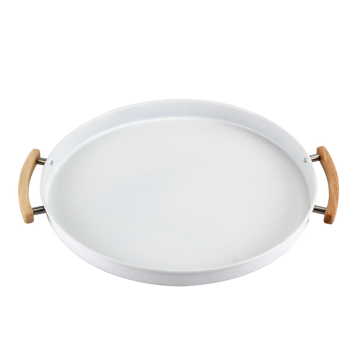 Bandeja Metalla Branco 41,5cm