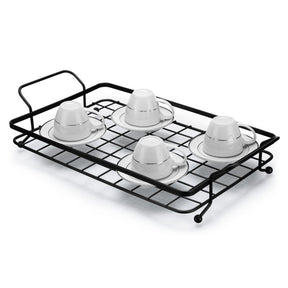 Bandeja Preta em Aço Linha Black