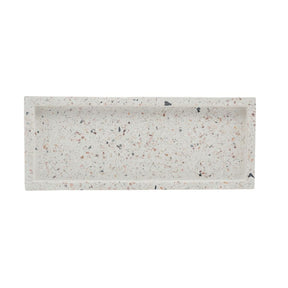 Bandeja Retangular Terrazo de Marmore 25cm