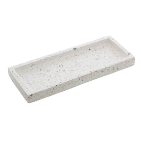 Bandeja Retangular Terrazo de Marmore 25cm