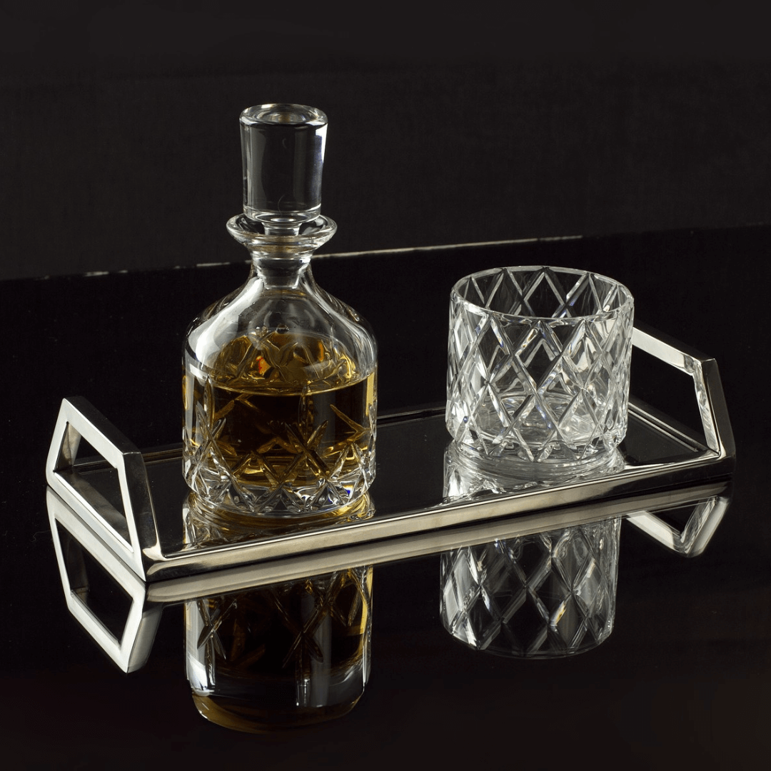 Bandeja Aço Inox com Espelho G - 30 cm