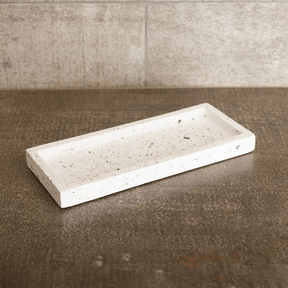 Bandeja Retangular Terrazo de Marmore 25cm