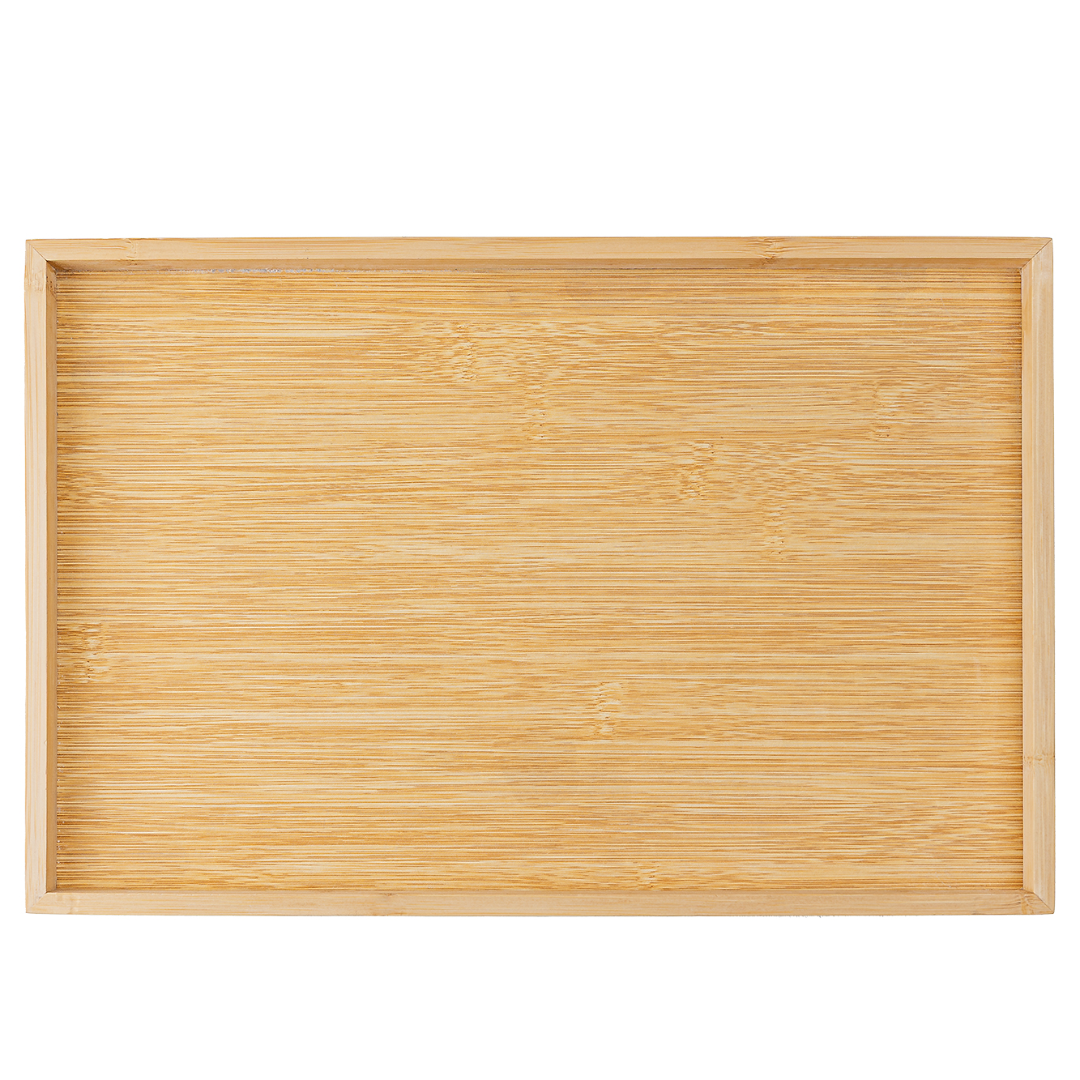 Bandeja Retangular de Bambu Nature 33cm