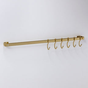 Barra de Piatina 45cm com 6 ganchos Dourada