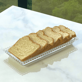 Travessa Cristal Pearl Bolinha - 30 cm