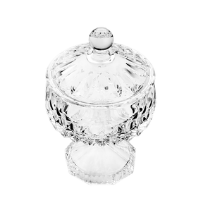 Bomboniere Potiche Louise de Cristal com Pé 18cm