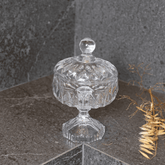 Bomboniere Potiche Louise de Cristal com Pé 18cm