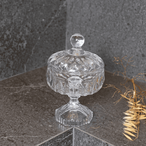 Bomboniere Potiche Louise de Cristal com Pé 18cm