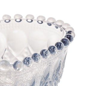 Bowl de Vidro Coração Balls Azul Metalizado 13,5cm