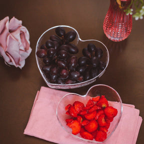 Bowl Vidro Martelado Coração Heart - 15 cm