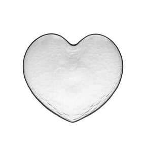 Bowl Vidro Martelado Coração Heart - 15 cm