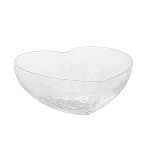 Bowl Vidro Martelado Coração Heart - 15 cm