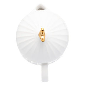 Bule com Tampa em Cerâmica Branco 600ml Colibri