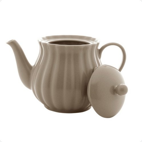 Bule de Porcelana Petala Areia Matt 950ml