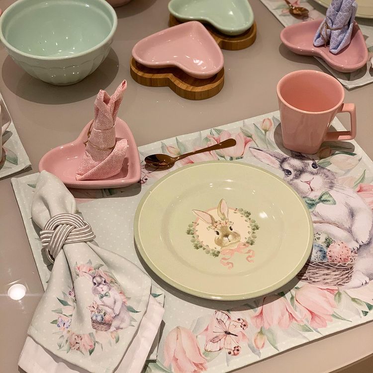 Caneca de Porcelana Mini Quartier Rosa -  220ml