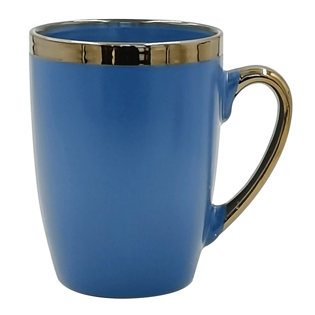 Caneca Vernissage em Porcelana Azul 350ml