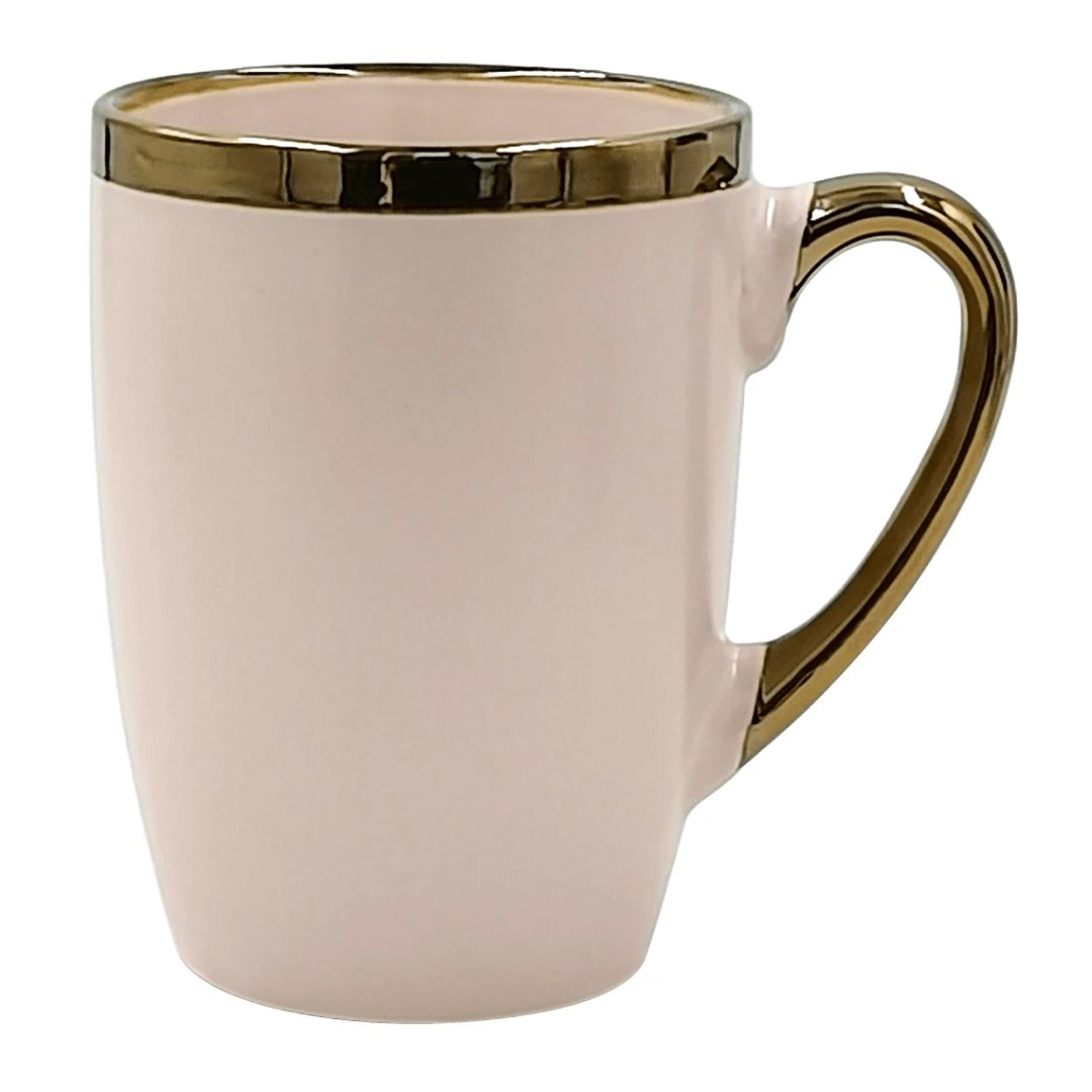 Caneca Vernissage em Porcelana Rosa 350ml