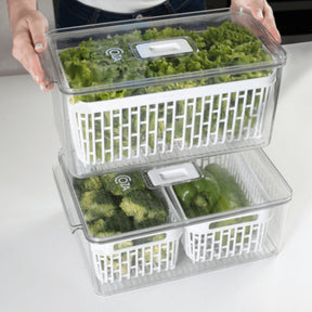 Cesto Organizador de Geladeira Empilhável Dry 6 Litros