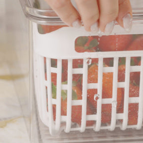 Cesto Organizador de Geladeira Empilhável Dry 6 Litros