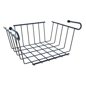 Cesto Suspenso Organizador Armário Pequeno Preto - 25,5 cm